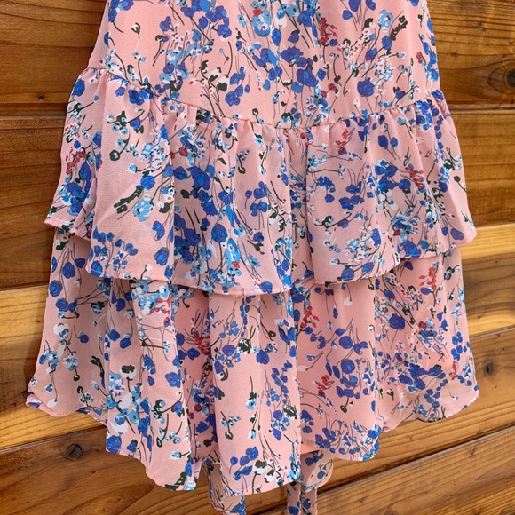 ☀️ Spring Scrunched Ruffled Floral Mini Dress - Picture 8 of 8